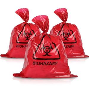 Quality Wholesale Factory Supplier Red Yellow Customized Autoclave Plastic Biohazard Garbage Bag Medical Waste Bag Hospital wholesale
