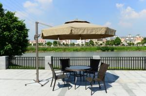 Quality 3m khaki sun umbrella solar umbrella beach umbrellas wholesale