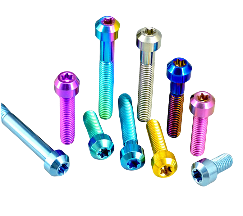 JIS Standard ZINC Finish Durable M6 *40mm Titanium Alloy Torx Head Bolts Screw for Motor Front Wheel Hub Scooter