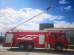460hp 10 Wheeled Hydraulic Fire Truck , 18M Hydraulic Telescopic Water Rescue