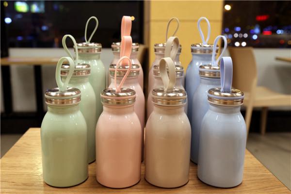 Colorful 350ml Stainless Steel Flask Bottle , Promotional Vacuum Insulated