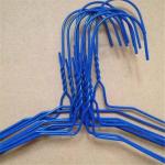 2.1mm Laundry Room Clothes Hanger , Notched Painting Steel Coated Wire Hangers