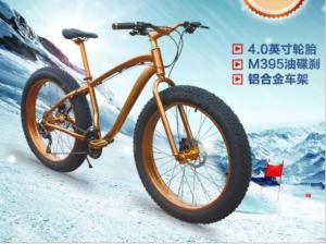 Quality Gold 30 Speed 26x4.0 Inch Fat Wheel Mountain Bike wholesale