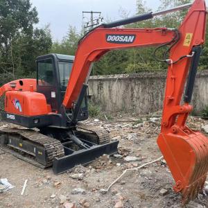 Quality Mini digger price Doosan 55 compact excavator mini crawler hydraulic excavator wholesale