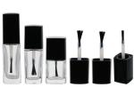5ml / 8ml / 10ml Square Nail Polish Containers , Empty Polish Bottles Matte