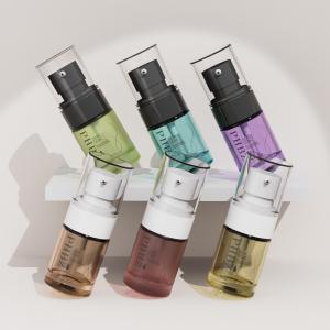 Quality 15ml Mini Cylinder Glass Foundation Bottle with Lotion Pump wholesale