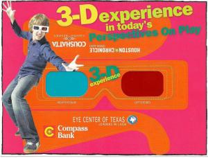 Quality Hand Hold Anaglyph 3D Glasses Red Cyan , Polarized Safety Glasses wholesale