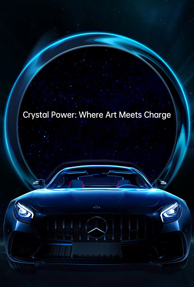 Crystal Ambient Light Magsafe Iphone Car Mount Lightweight One Hand Operation