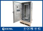 Floor Mounted Cabinet Outdoor 19 Inch Rack With PDU, Air Conditioner And Sensors