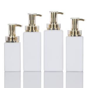 Quality Biodegradable 300ml 400ml 500ml Square Airless Luxury Cosmetic Empty Packaging Plastic Shampoo Bottle wholesale