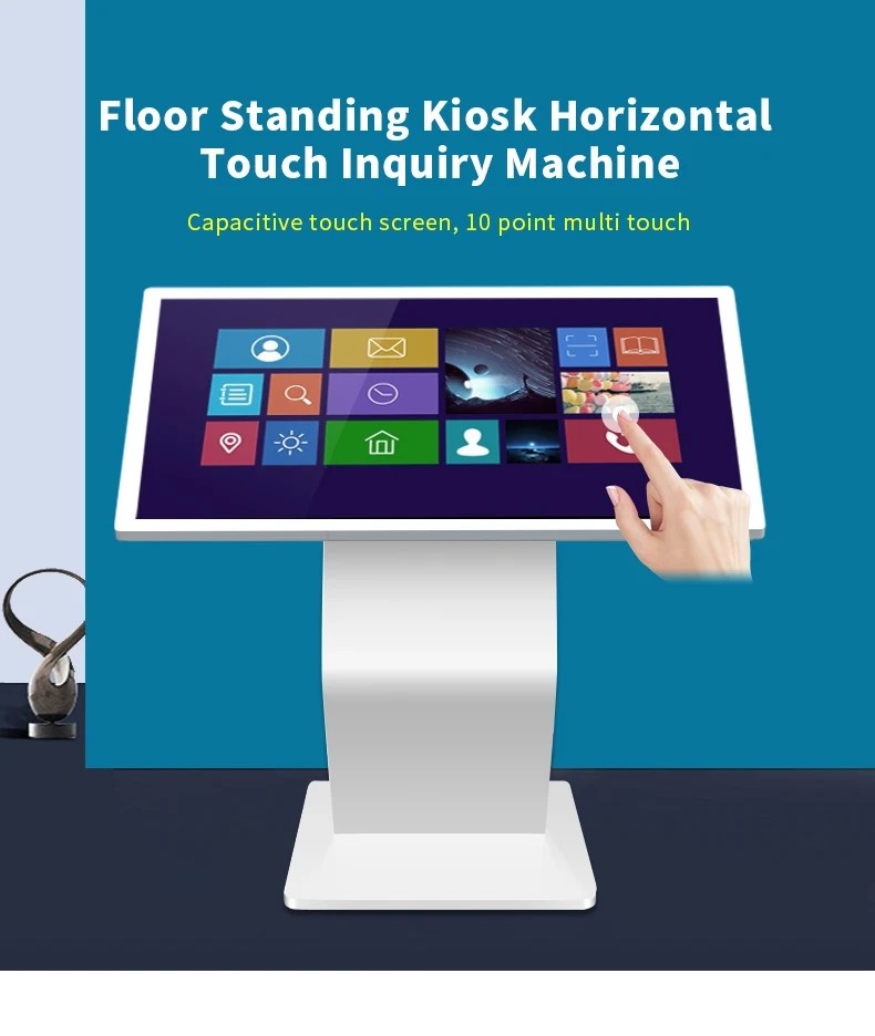 49'' Interactive Self Service Kiosk Exhibition Hall Android Windows 21.5 32 43 55''