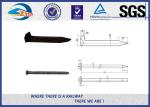 Oxide Black / Zinc Railroad Track Spikes Railway Fasteners UIC864-1