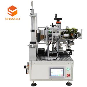 Quality Semi Automatic Pneumatic Wine Juice Bottle Labeling Machine with 10mm-60mm Label Size wholesale