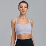 Womens Cross Strappy Plus Size Sports Bra Running High Elastic Active Stretch