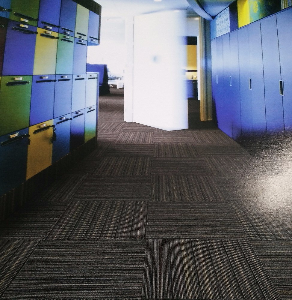 50x50cm Office Carpet Flooring , Nylon Carpet Tiles High Low Loop Pile