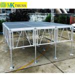 Portable Outdoor Concert Stages with Adjustable Height and 750kg/m2 Load