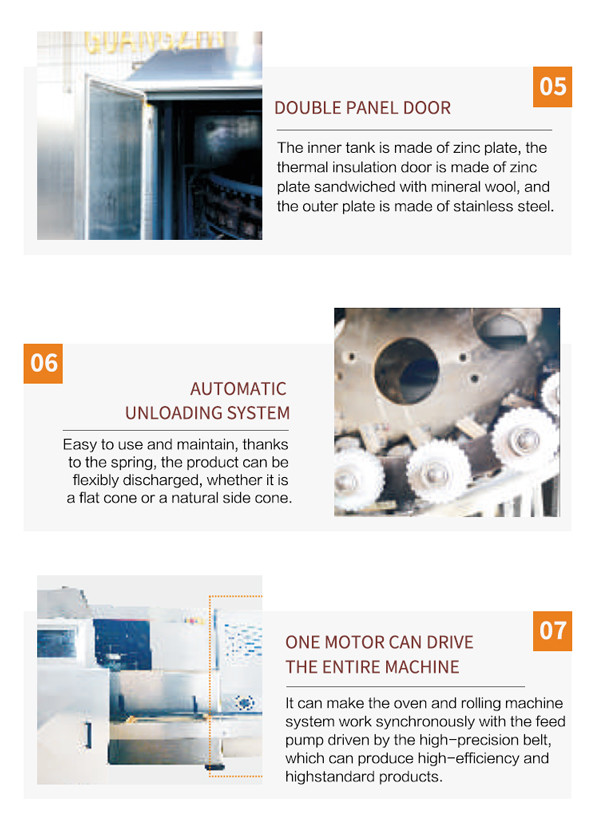 Multifunctional Automatic Cone Production Line , 89 Pieces Of Cast Iron Baking Template.