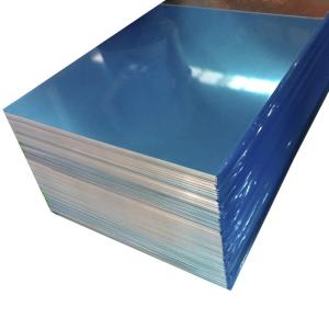 Quality Blue Color Coated Flat Aluminum Sheet , 0.1mm - 500mm Width Aluminum Plate wholesale