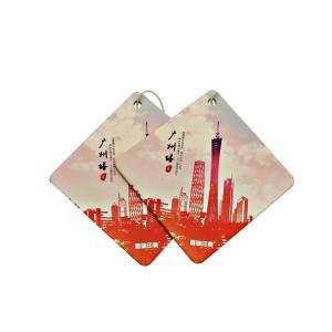 Quality Printing Logo 65*65mm Hanging Paper Car Air Freshener wholesale