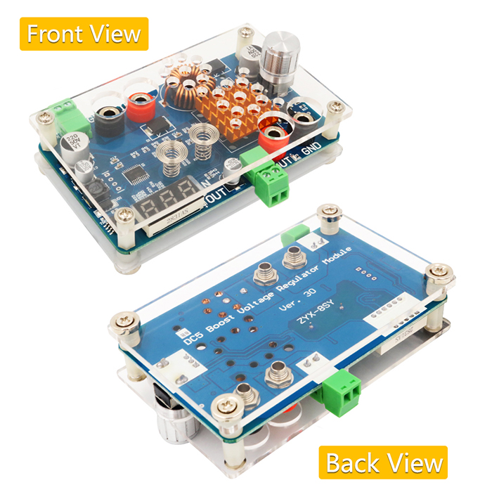 Boost Converter, DC 5-32V To 5-45V 3A, With Voltage Display And Touch Sensor Switch