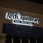 Backlight led signs outdoor custom logo sinage