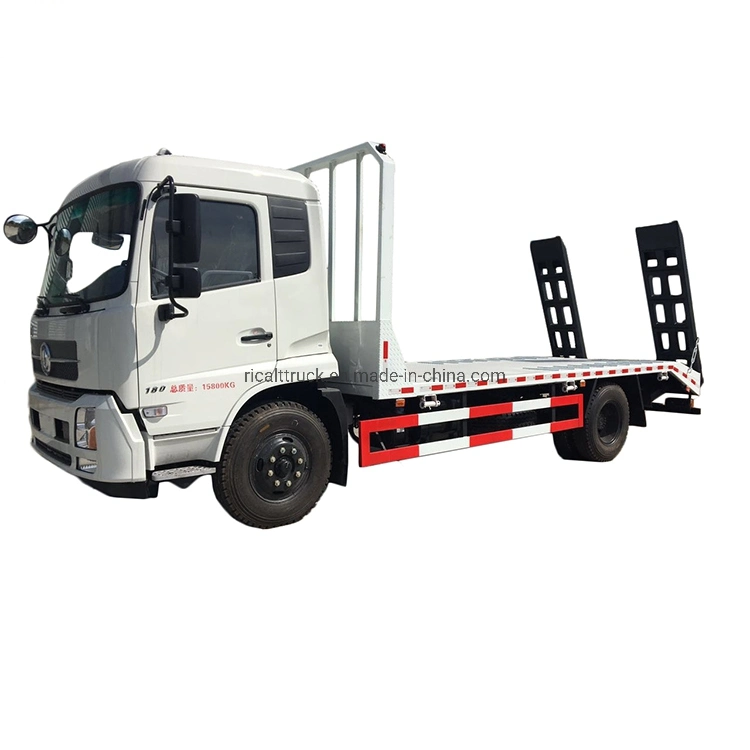Dongfeng 4X2 Excavator Flat Bed Wrecker 8700X2500X3200 mm Dimensions L x W x H mm