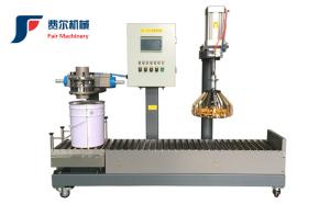 China Pneumatic Automatic Paint Filling Machine PLC Control System on sale
