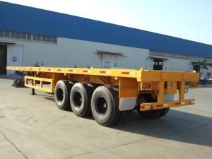 Quality 3 axles 40ft container semi trailer flatbed trailer discount wholesale