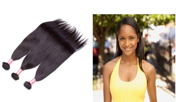 Unprocessed Virgin Double Drawn Hair Extensions , Straight Style Human Hair