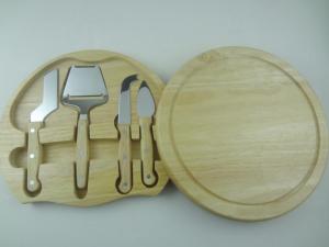 Quality Cheese Knife Set Wooden handle With Cutting Board wholesale