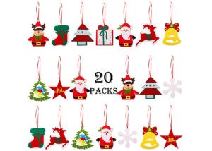 Quality Home Door Decorations 20 Pieces Felt Christmas Tree Ornaments wholesale