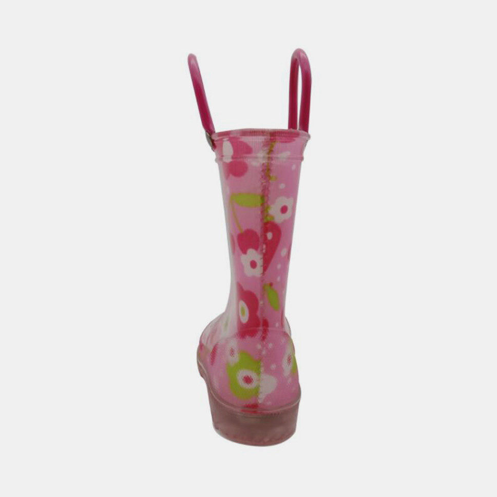 Wearproof 35EU Kids Light Up Rain Boots With Double Handles