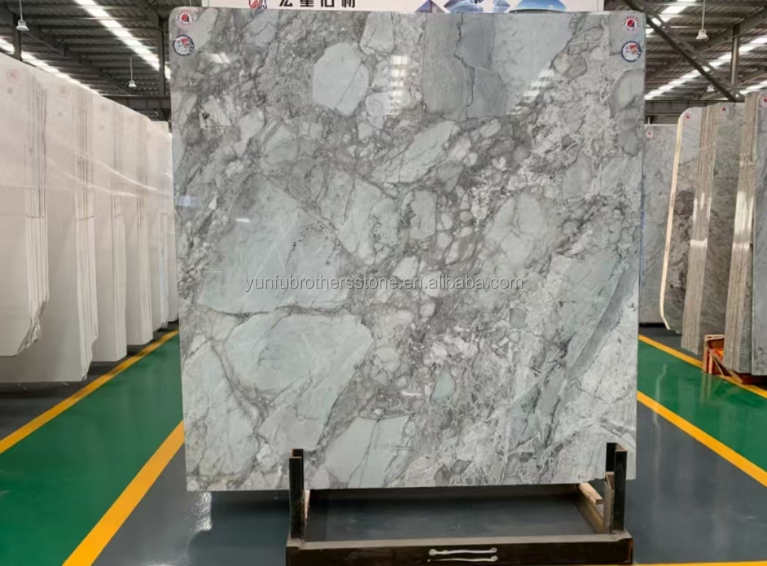 Brazil Calacatta Grey Marble Fish Belly Gray Marble for Hotel Anti Slip Stairs Design