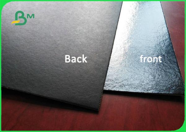 800gsm 1000gsm Book Binding Board , High glossy Laminated black cardboard For