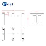 201 Stainless Steel Intelligent Security Entrance Systems Drop Arm Gate