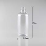Spiral Plastic Cosmetic Tubes Round Long Neck 500ML
