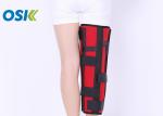 Black / Red Stabilizing Knee Support , Neoprene Knee Brace With Patella Support