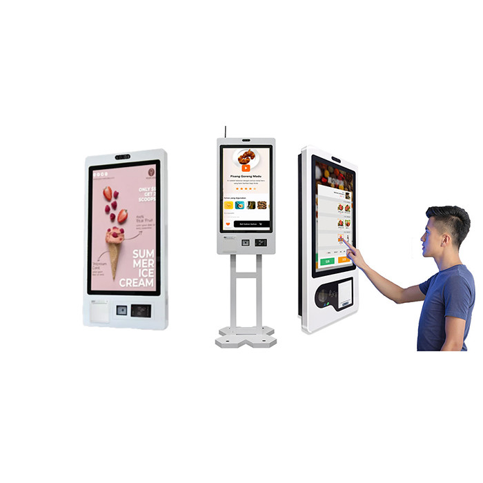 Wall Mounted Touch Screen Self Service Ordering Kiosk for Retail and Restaurant Need
