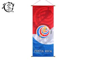 Quality Costa Rica National Team Hanging Multicultural Flag Banners Vivid Color UV Fade Resistant Durable Lightweight wholesale