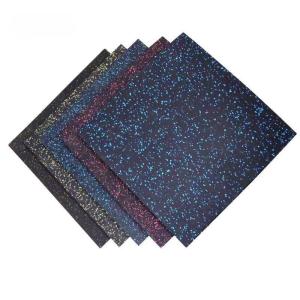 Quality 50cm x 50cm Rubber Floor Tile For Gym Fitness Playground wholesale