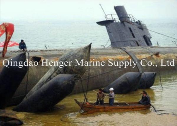 Cheap Floating Pontoon Boat Salvage Airbags , Underwater Engineering Marine Rubber Airbag for sale