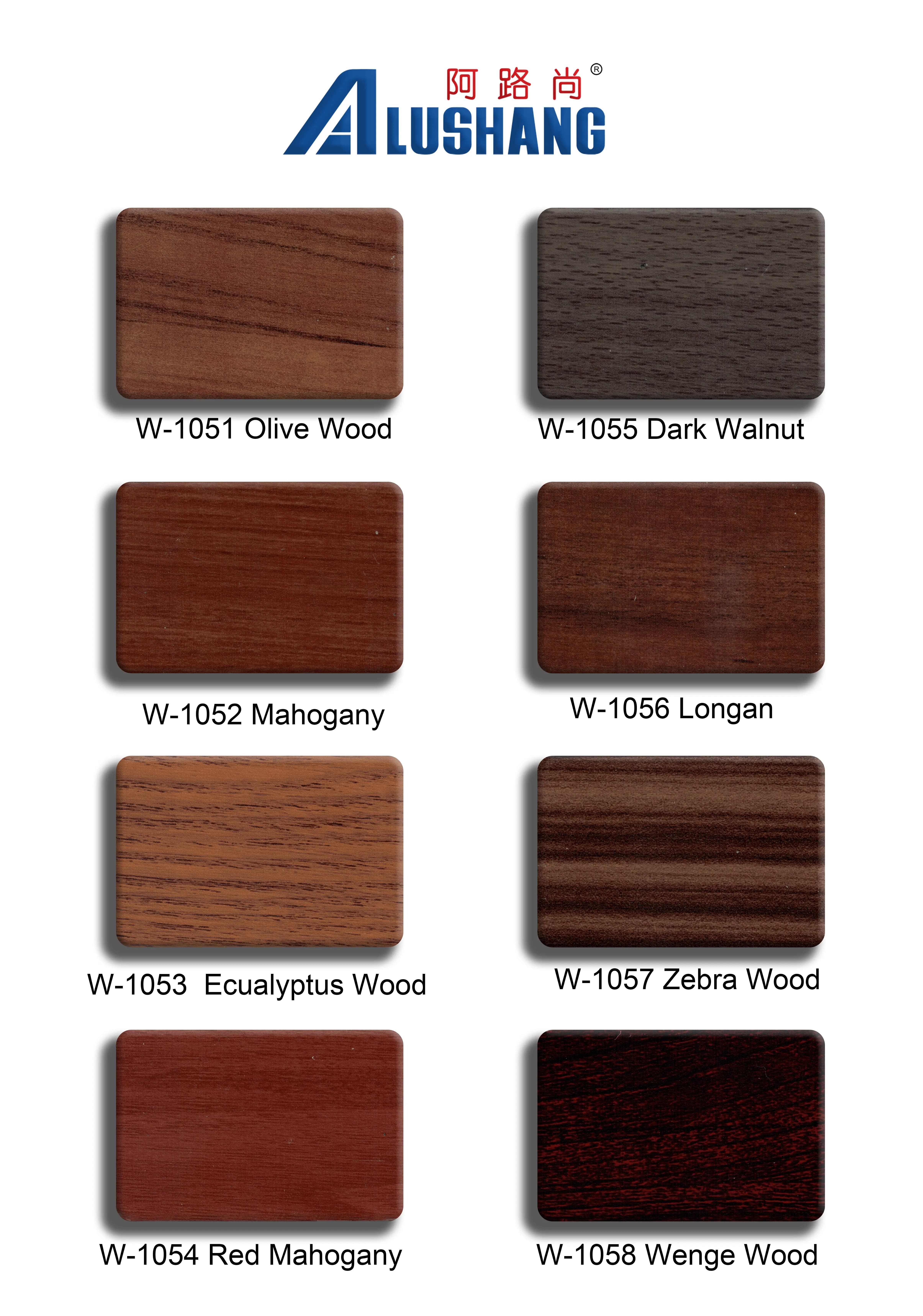 Aluminum Skin 0.25mm 4mm Acp Polyethylene Mahogany Water-Proof PE Aluminum Composite Panel 1.22*2.44m Per Sheet