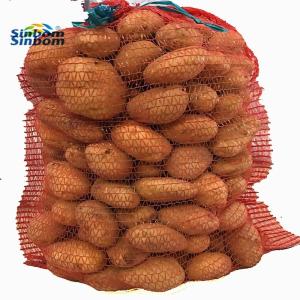 Quality Fruit HDPE Plastic Polypropylene Onion Raschel Sacks PP Leno Mesh Bags Customized Logo wholesale