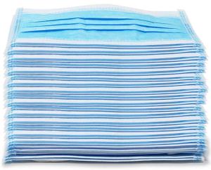 Quality Adult Disposable Non Woven Face Mask / Disposable Surgical Masks Blue Color wholesale