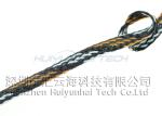 4mm Round High Temp Wire Sleeve , Braided Heat Resistant Sleeve For Cable