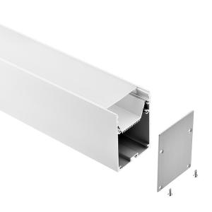 Quality Oblong Suspended LED Profile Aluminium Alloy Anodized LED Channel Diffuser 55*75mm wholesale