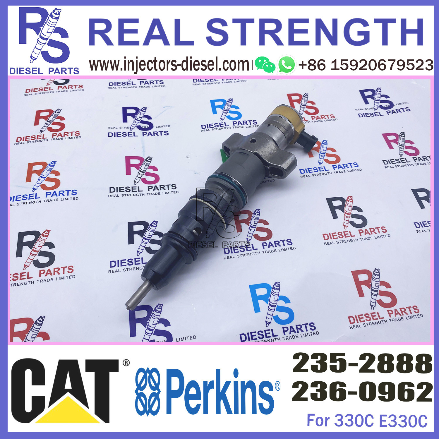 Diesel Engine Fuel Injector Excavator Accessories Diesel Motor Parts 2352888 235-2888 for Caterpillar CAT C-9