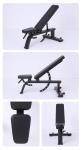 Freeman Commercial Gym Fitness Equipment Adjustable Modern Steel Sit-Up Bench