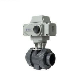 Quality Normal Temperature Soft Seat Ball Valve Electric PVC DC12V DN40 Pn10 Ball Valve wholesale