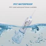 Oral Irrigator 300ML Rechargeable Travel Irrigation Cleaner IPX7 Waterproof